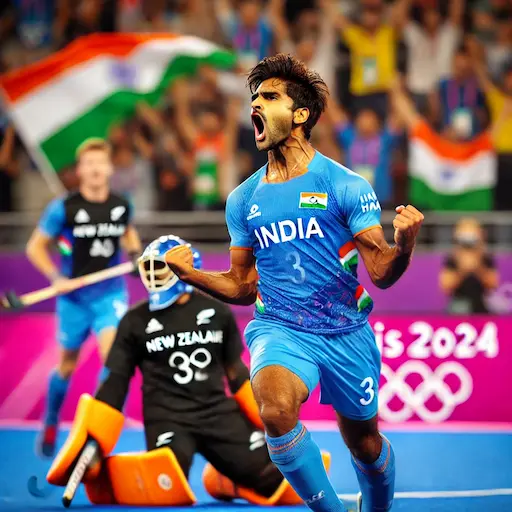 India vs New Zealand Olympic Hockey 2024