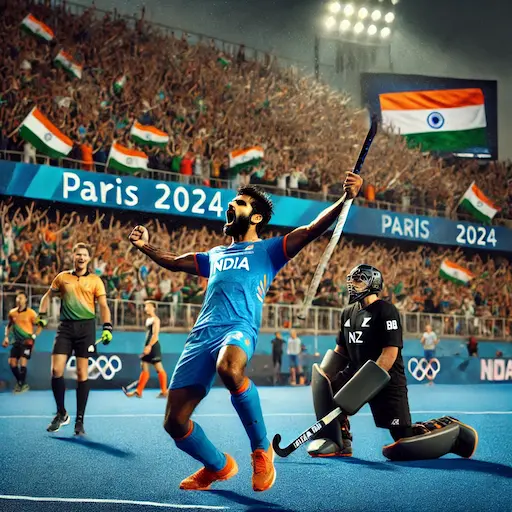 India vs New Zealand Olympic Hockey 2024